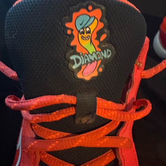 Nike Kids Red Graphic NIKE Huarache baseball cleats size Y6 - Picture 4 of 7